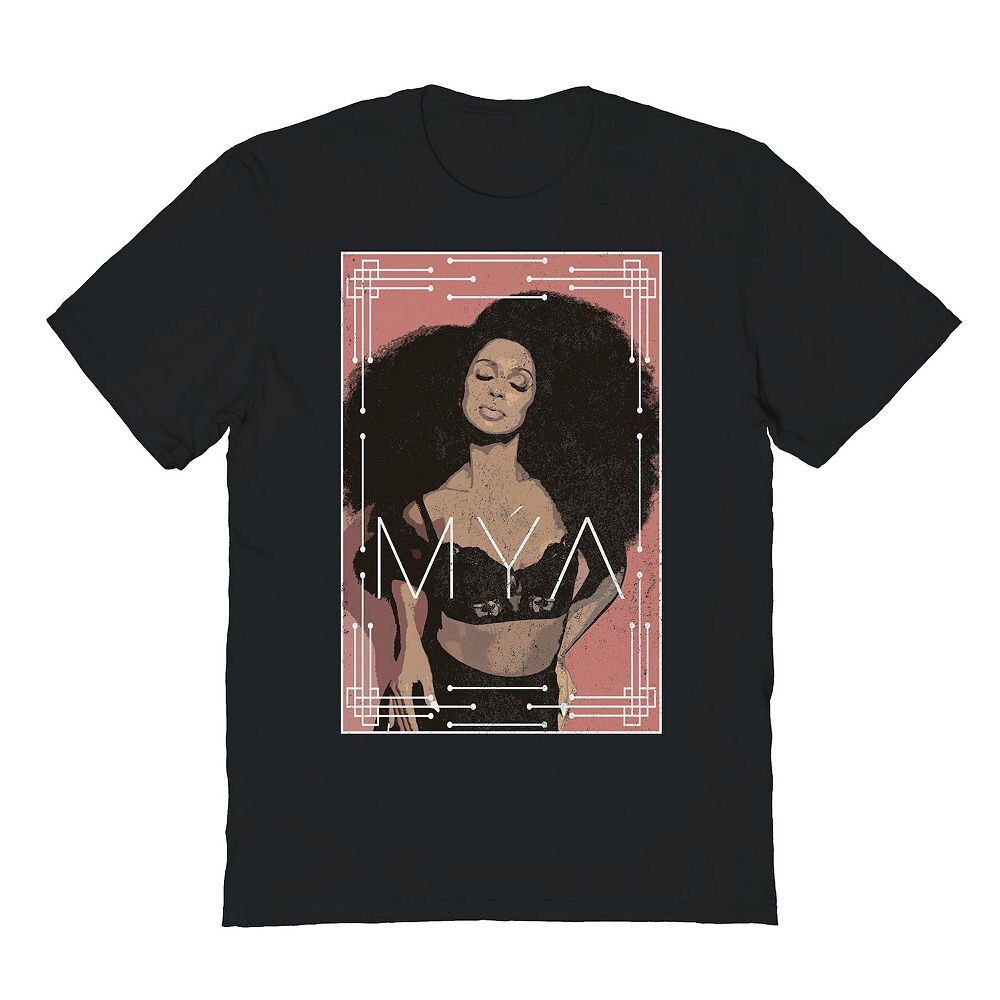 

Мужская футболка с графическим рисунком розового цвета Licensed Character, черный