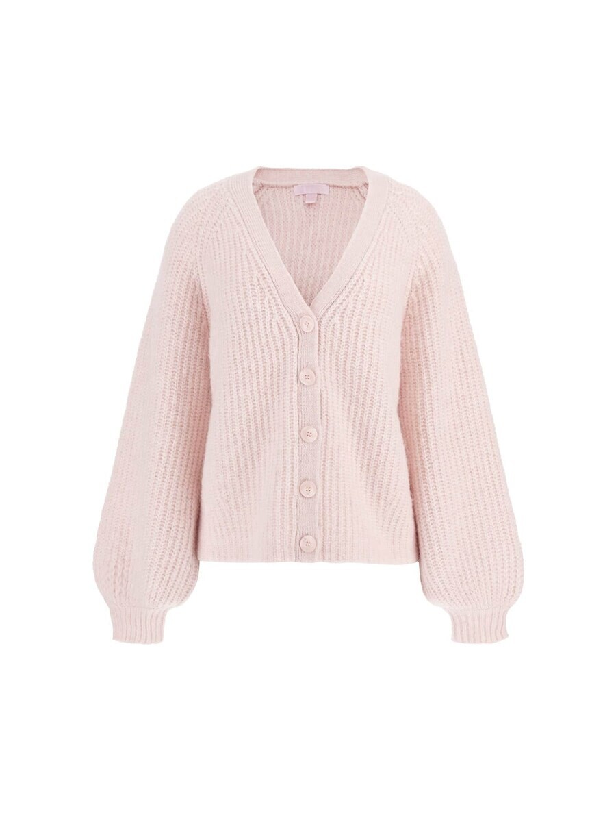 

Вязаный кардиган GUESS Knit Cardigan, розовый