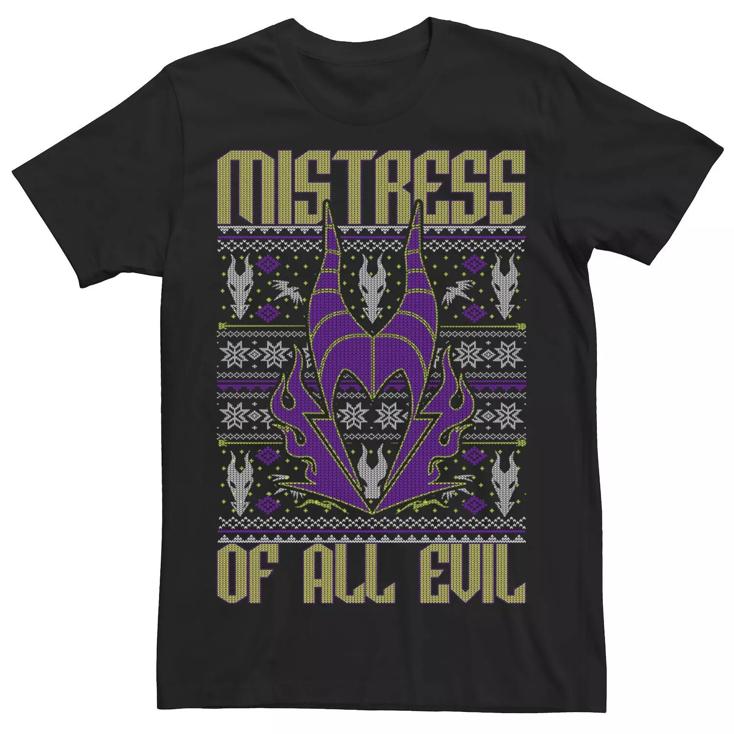 

Мужская вязаная футболка-свитер Disney Villains Mistress Of All Evil