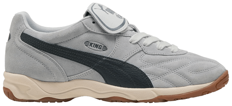 

Кроссовки Puma King Indoor Suede 'Grey Echo Alpine Snow', серый