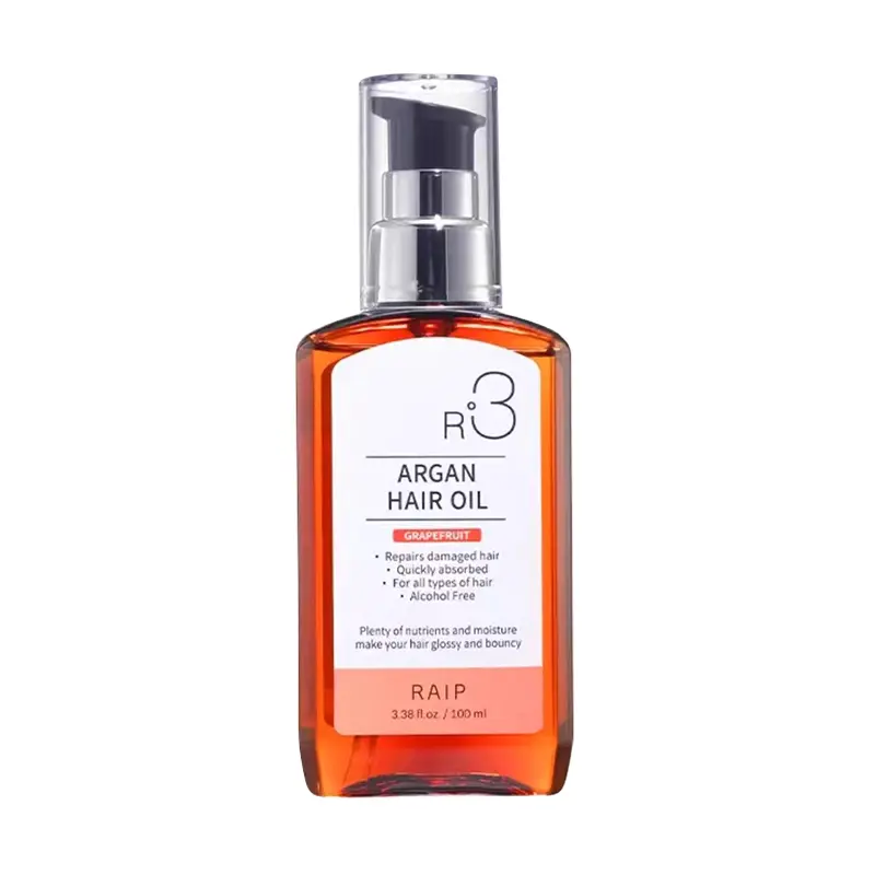 

Марокканское ореховое масло для волос: эфирные масла для ухода за волосами, разглаживающие, питательные, с длительным ароматом, 100 мл Raip, grapefruit dream (grapefruit scent)