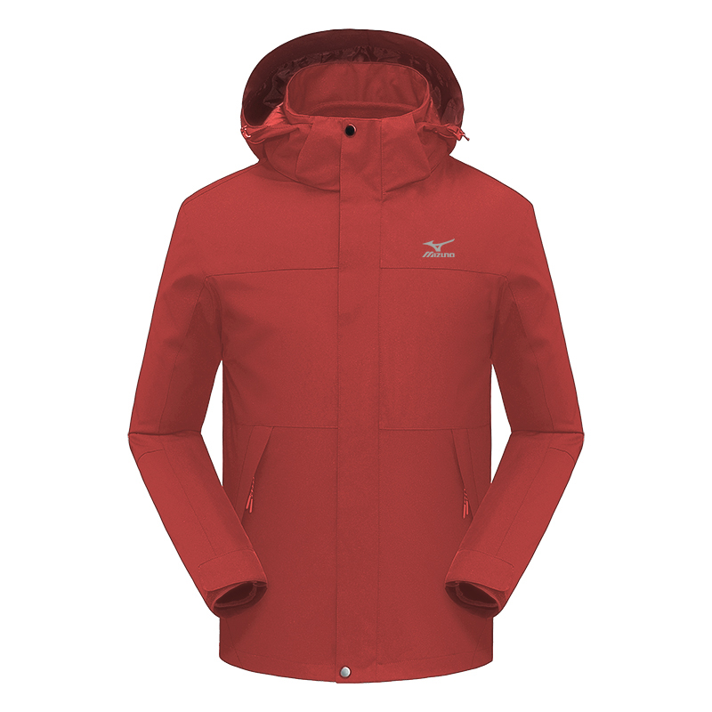 

Mizuno Водонепроницаемая и ветрозащитная ветровка унисекс, Red