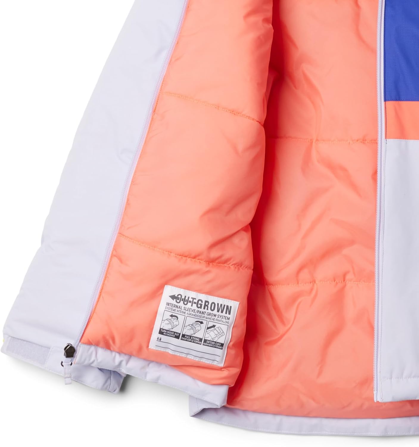 Columbia Unisex Baby Valley Runner II куртка, Snowdrift/Clematis Blue/Hot Coral — фото 3