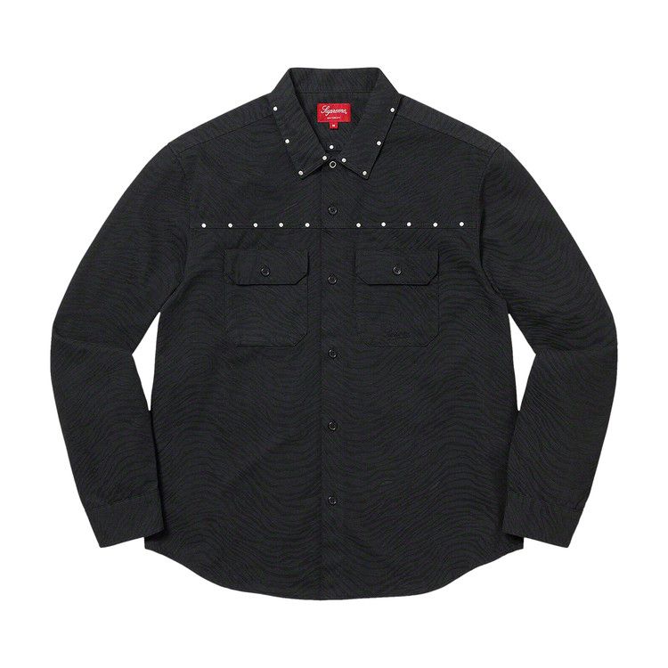 

Рубашка Supreme Studded Work Shirt 'Black'