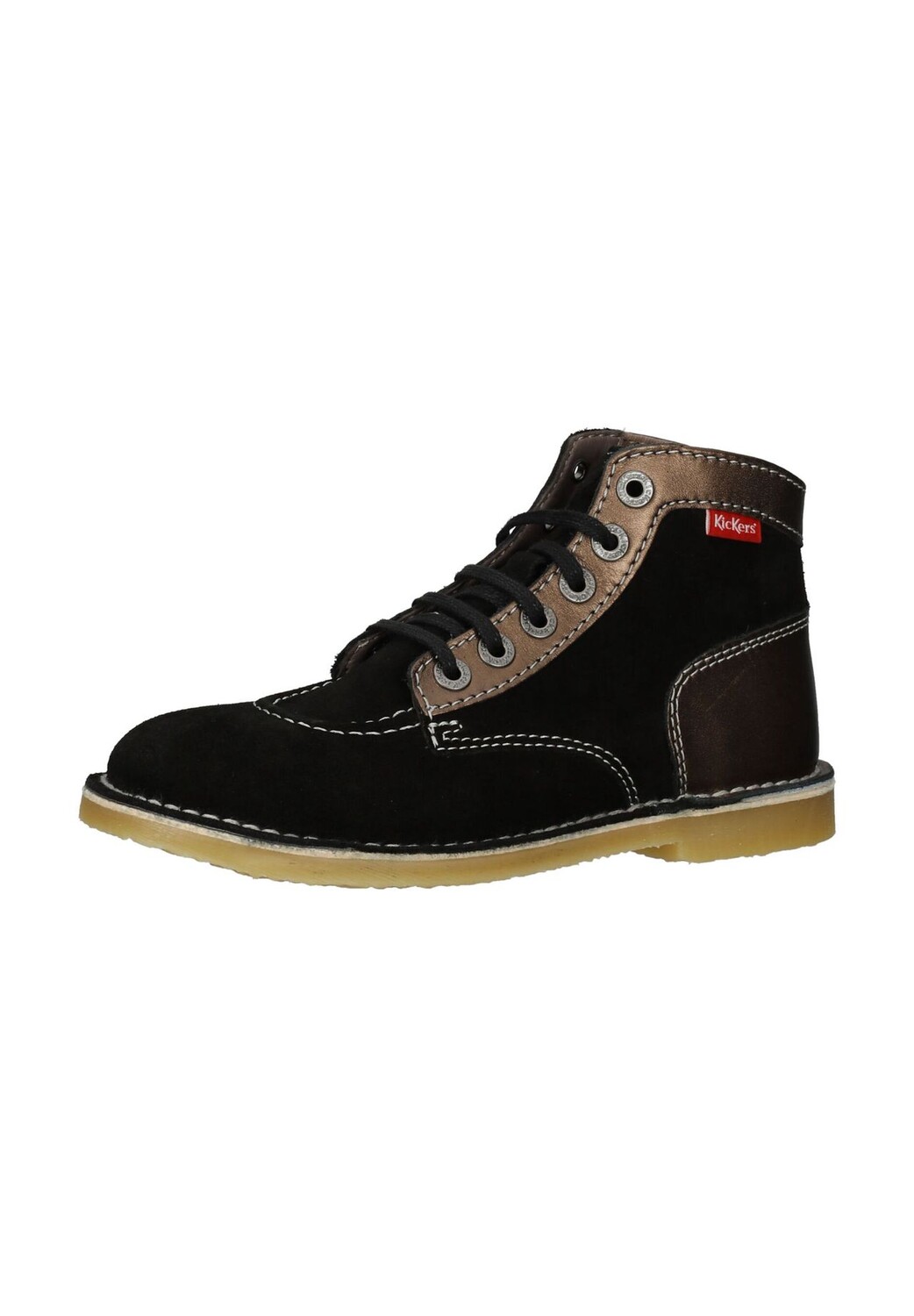 Кожаные ботильоны KicKers, черный