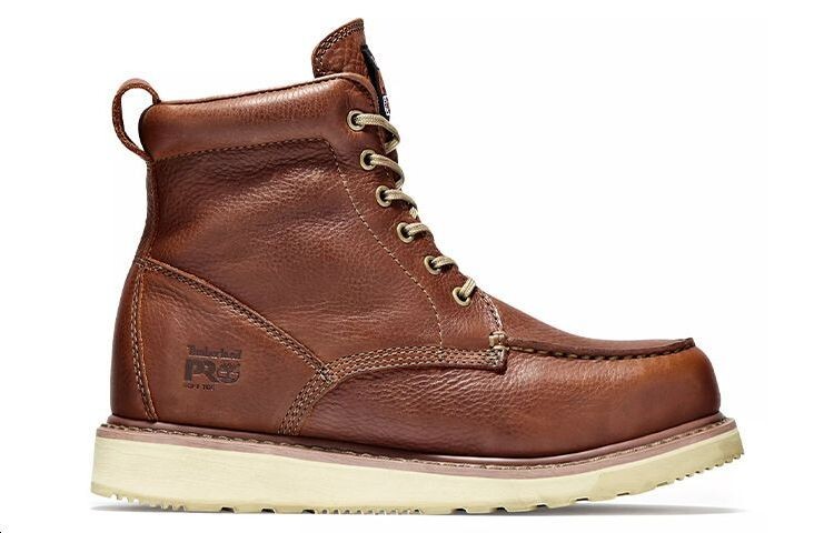 Мужские ботинки Timberland Pro 6 из натуральной кожи, темно-коричневый — фото 2