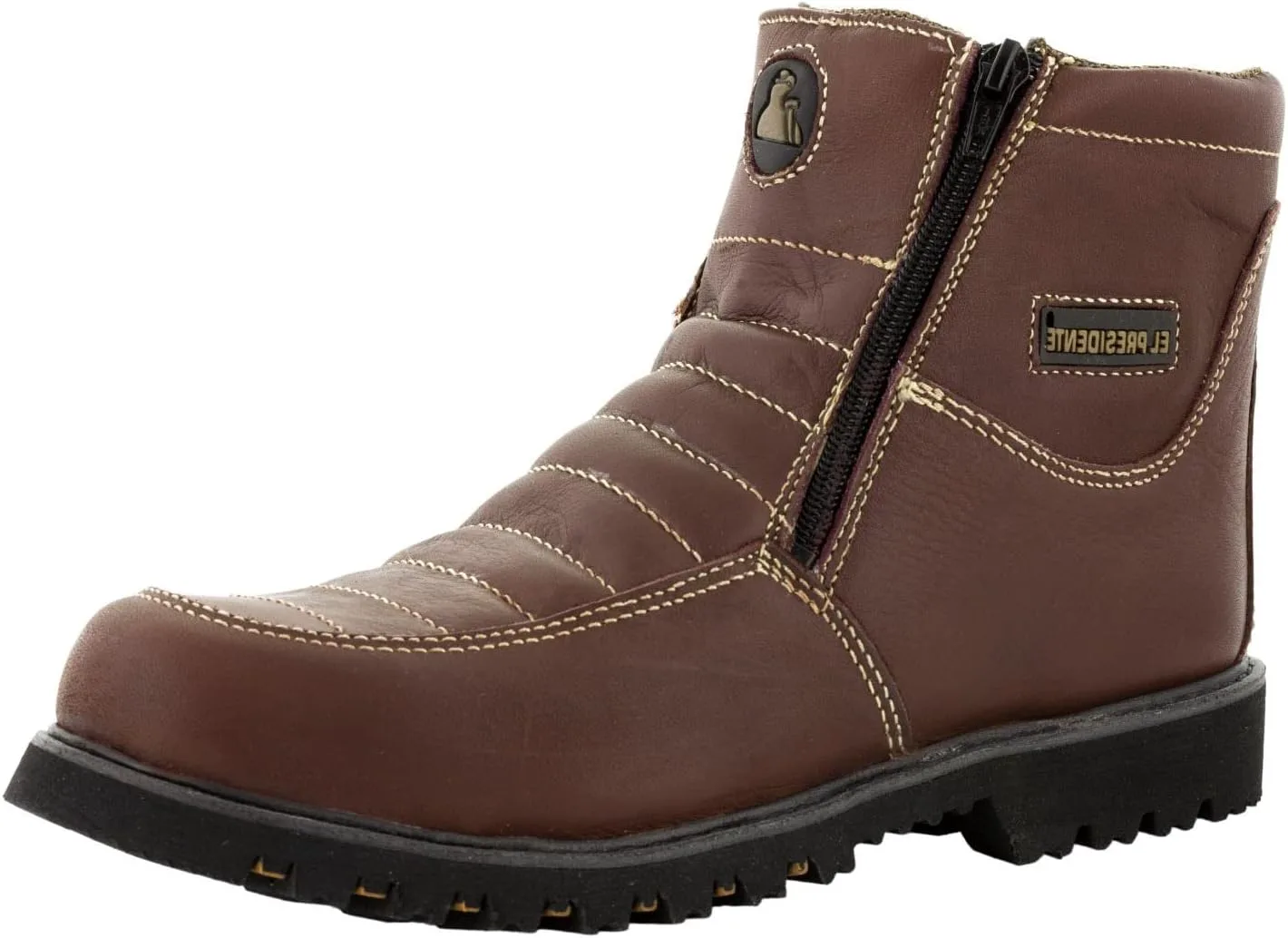 

Мужские рабочие ботинки Cowboy Professional 300TR бордовые, кожаные, с противоскользящей подошвой и мягким носком