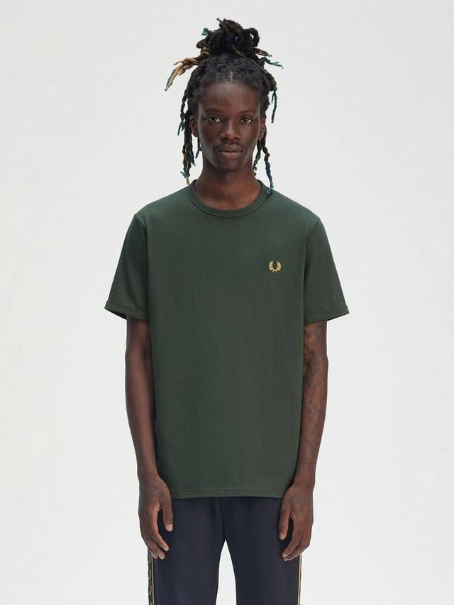 

Футболка ringer Fred Perry, цвет Court Green