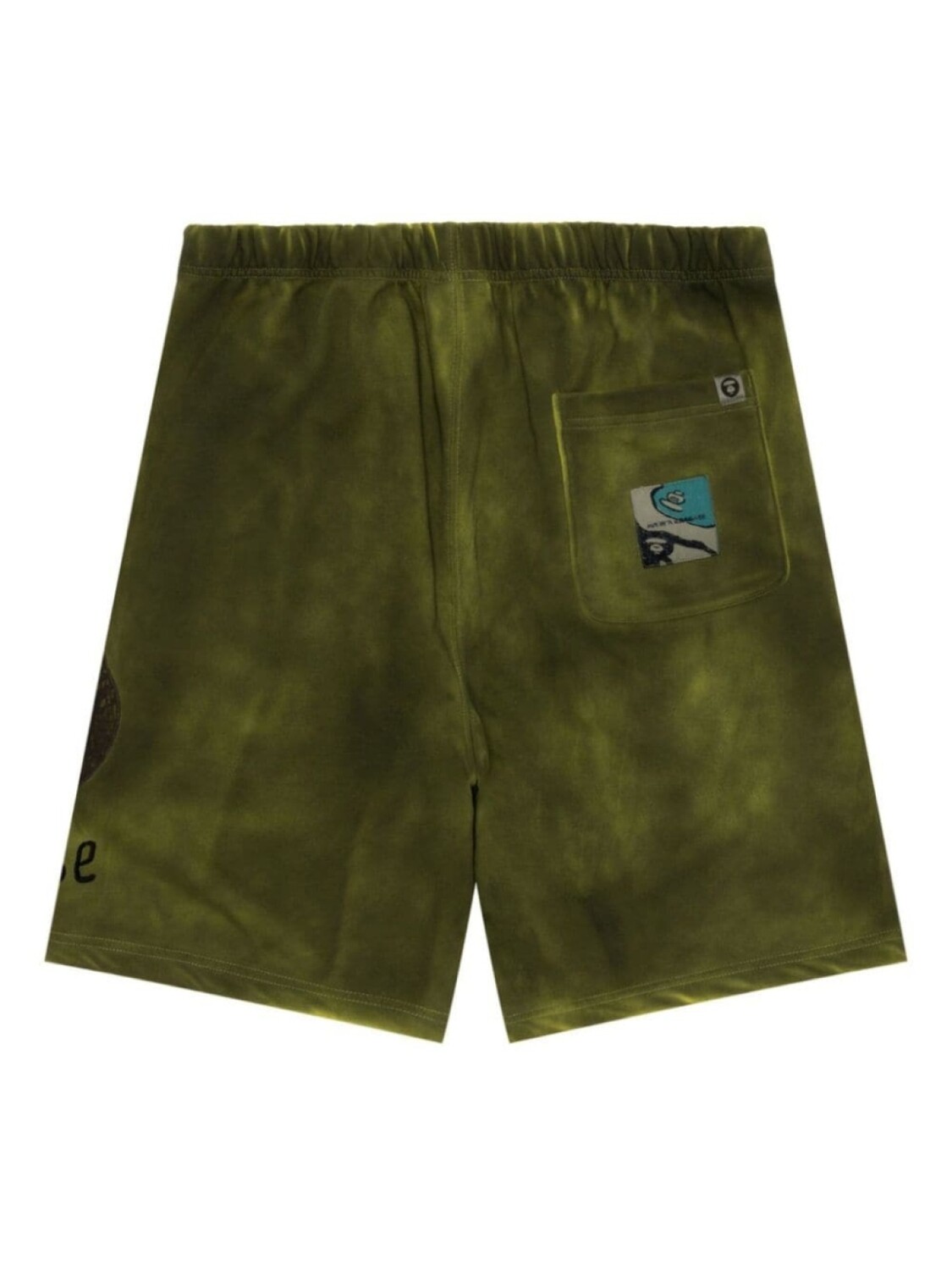 

AAPE BY *A BATHING APE спортивные шорты с вышитым логотипом, зеленый