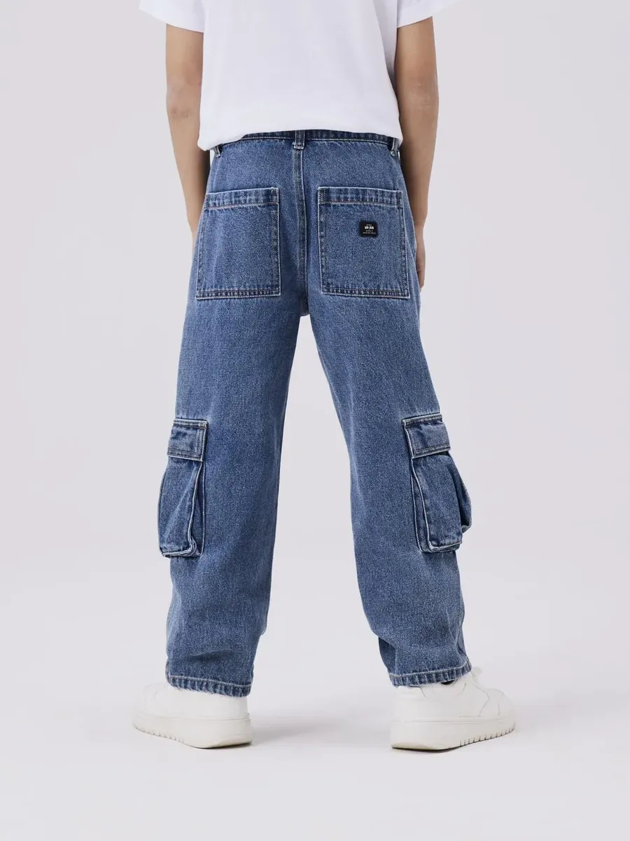 

Прямые джинсы Name It "NKMRYAN ST CARGO JEANS 5910-ZD NOOS", синий