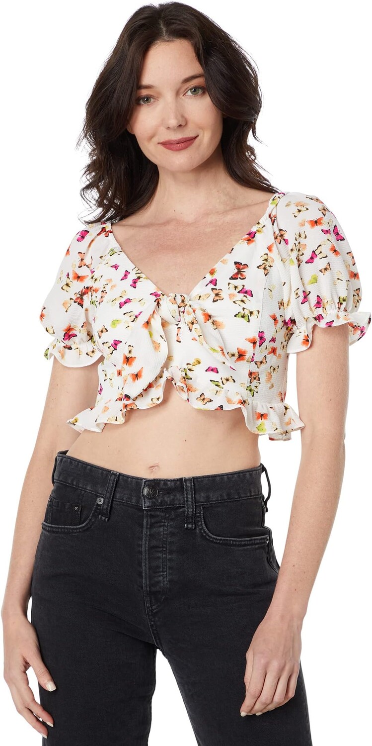 

Топ BCBGeneration Knot Front Top V1VX3T46, цвет Flying Butterflies