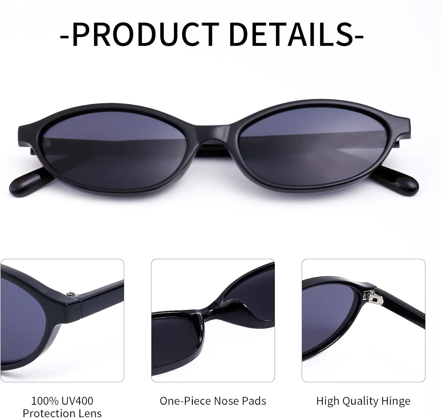 

Овальные солнцезащитные очки для женщин, черепаховая оправа, «кошачий глаз», модные в стиле 90-х и Y2K, легкие, узкие, винтажные OTICALA, Black+tortoise+brown