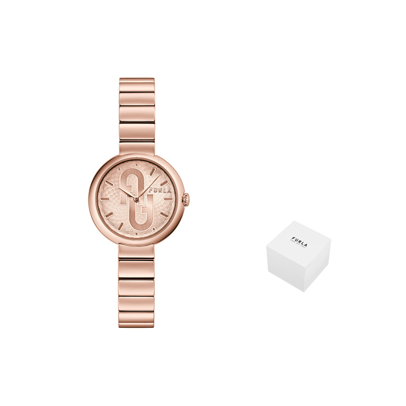 

Furla Часы Bubble Round Watch, Rose Gold
