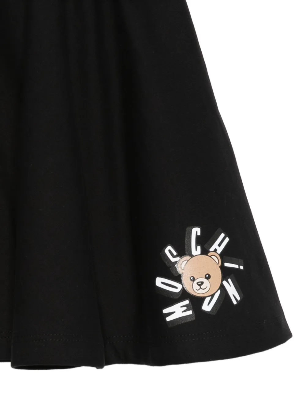 Юбка с принтом "медвежонок" Moschino Kids, черный — фото 3