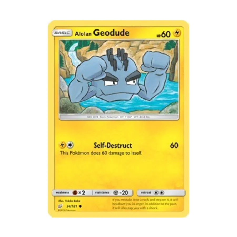 

CCG Алолан Геодуд (34) (C) #34, Pokemon - SM - Team Up - Singles