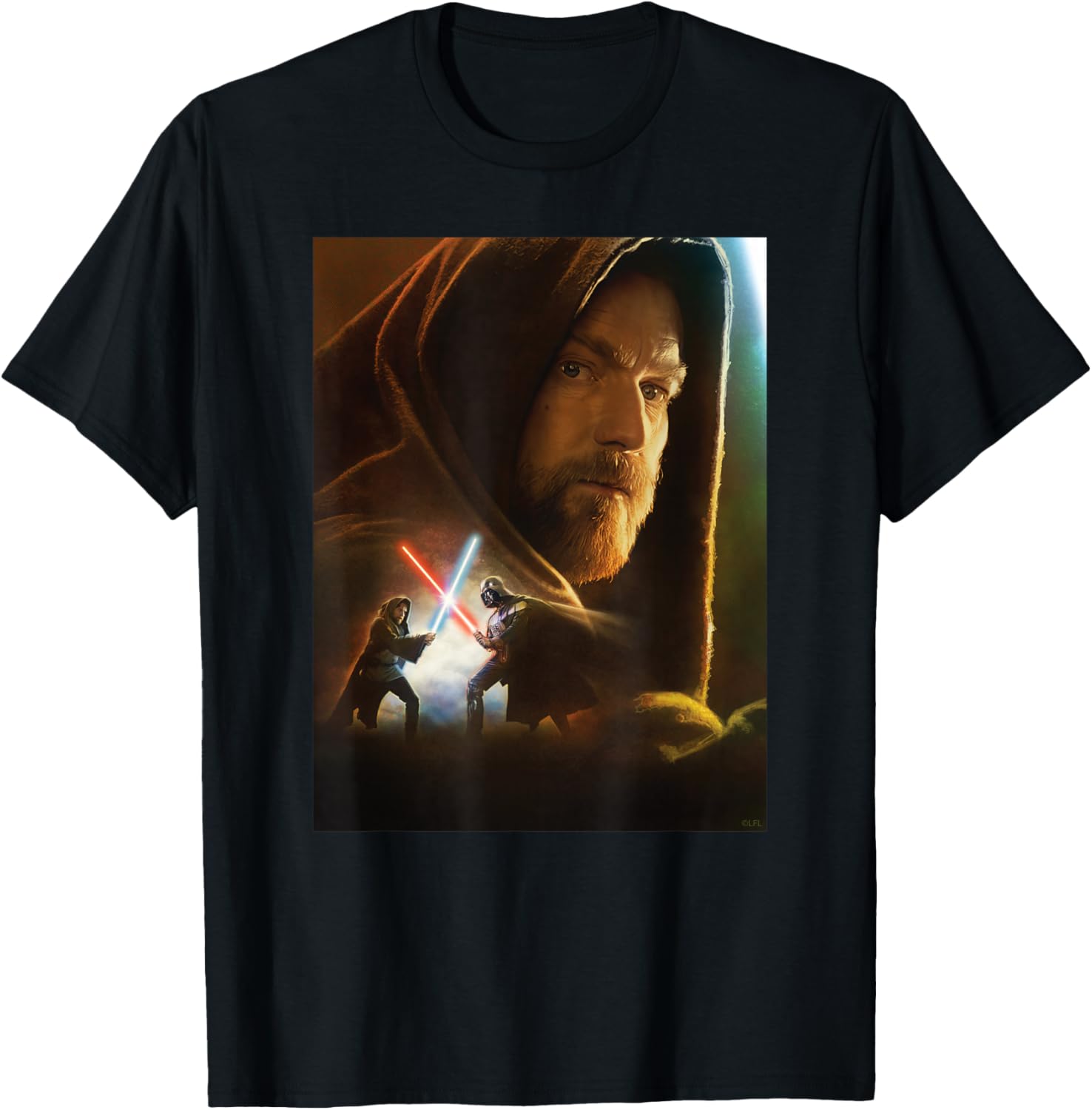 

Футболка Star Wars Obi-Wan Kenobi Darth Vader Showdown, черная