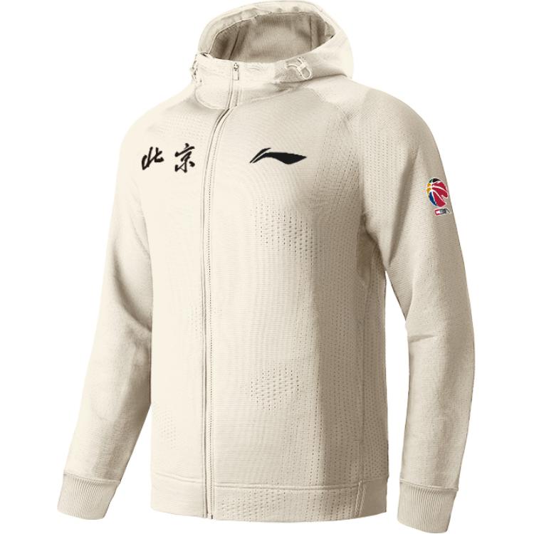

Мужская толстовка LiNing CBA Collection, цвет овсяный серый