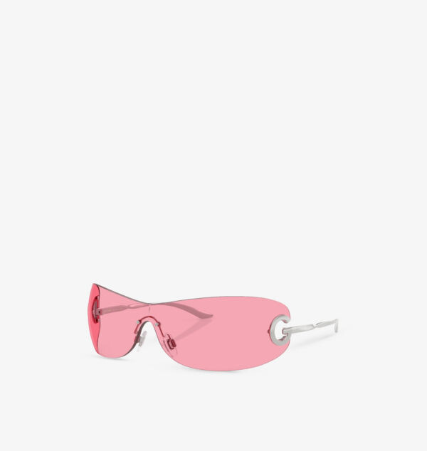 Солнцезащитные очки Dg2308 в металлической оправе с защитой Dolce & Gabbana, серебряный — фото 2