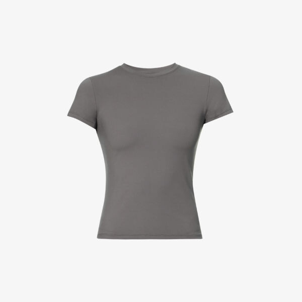 

Футболка облегающего кроя из эластичной ткани с логотипом Adanola, серый