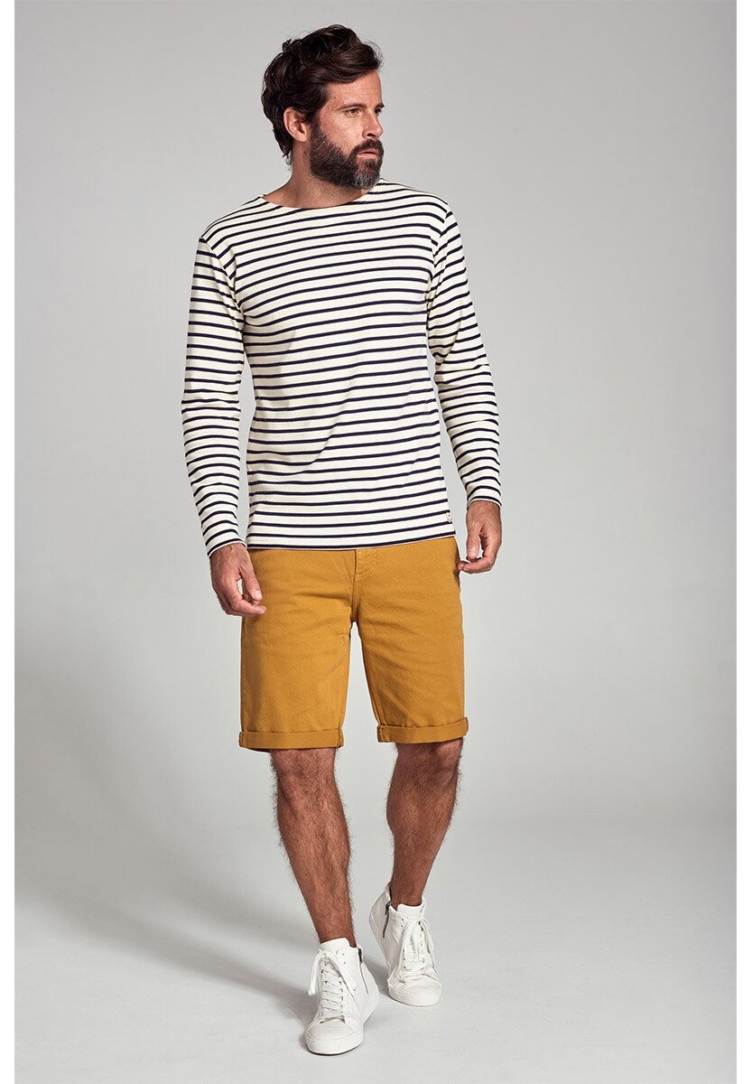 Топ с длинными рукавами MARINIÈRE CLASSIC T-SHIRT Armor lux, цвет nature/navire — фото 2