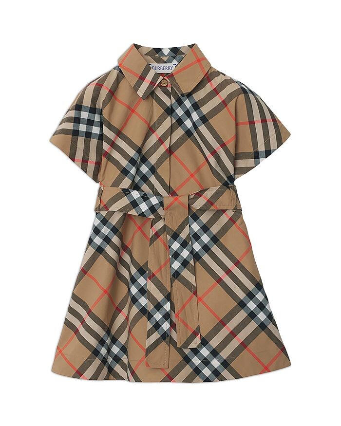 

Платье-рубашка Giulietta для девочек Burberry — детское, коричневый/бежевый