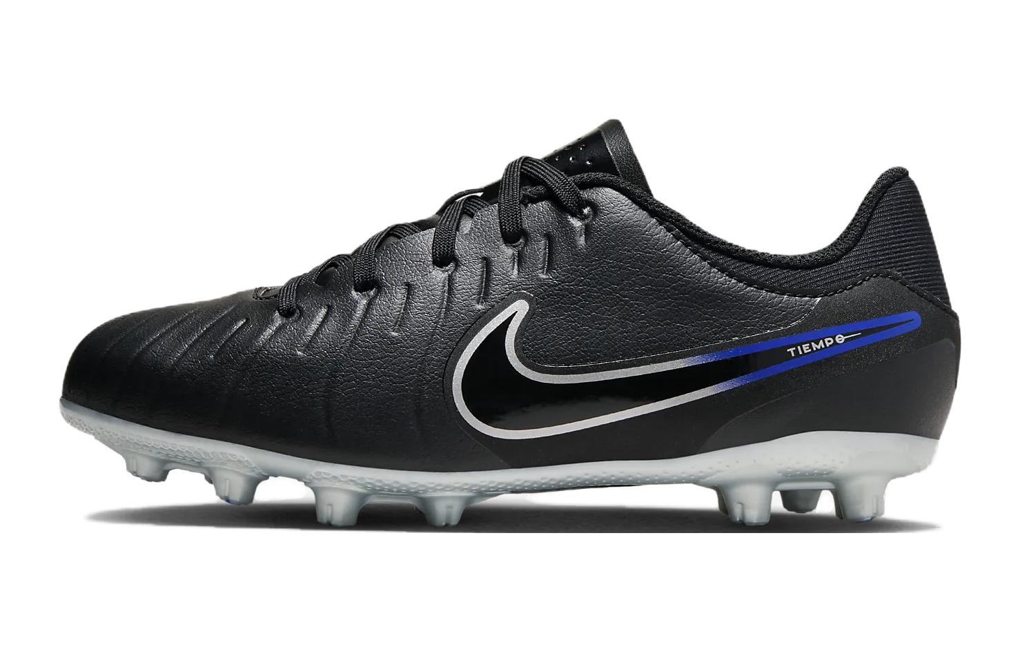 

Nike Tiempo Legend 10 HG Мягкие Низкие Детские Футбольные Бутсы Черный Синий