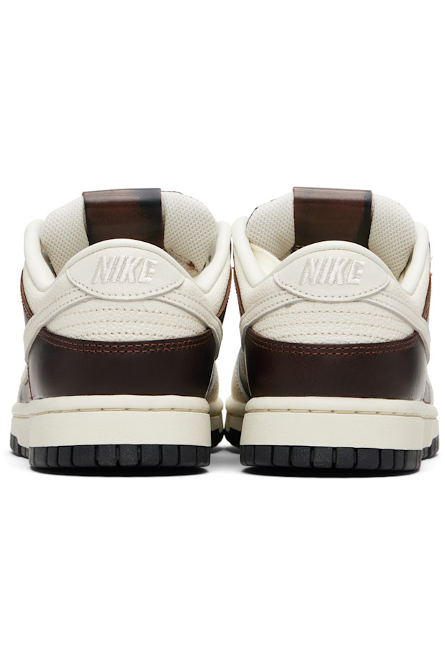 Nike Коричнево-Бежевые низкие ретро-кроссовки Dunk — фото 2
