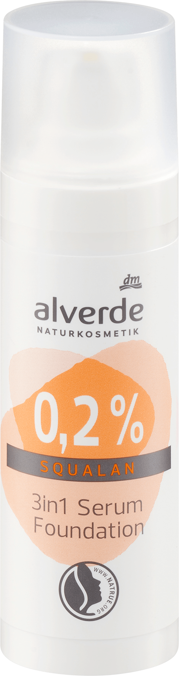 

Тональный крем alverde NATURKOSMETIK Serum Foundation 3in1 mit 0,2% Squalan, 30 ml