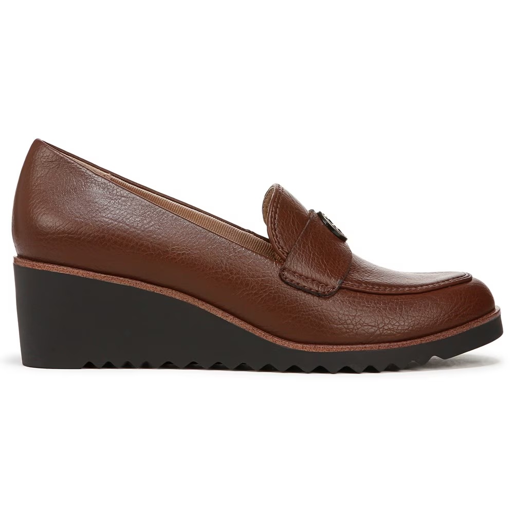 Туфли-лодочки на танкетке Lifestride, dark tan faux leather — фото 2