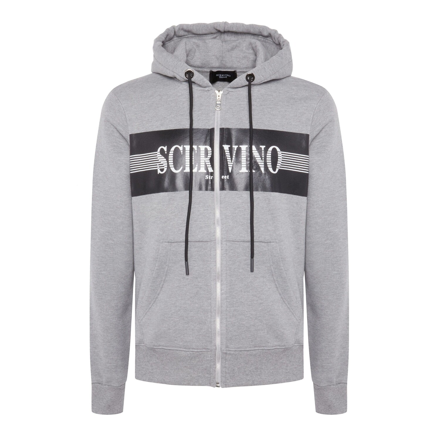 

Шикарная серая хлопковая куртка с капюшоном Ermanno Scervino