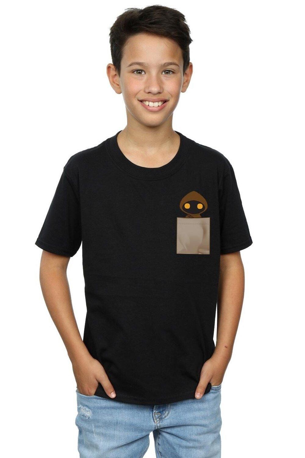 

Футболка с карманным принтом Jawa Star Wars, черный
