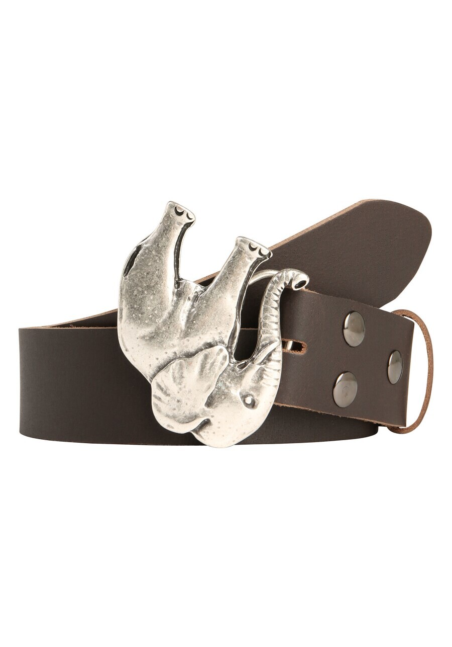 

Кожаный ремень RETTUNGSRING by showroom 019° Belt Elefant, коричневый