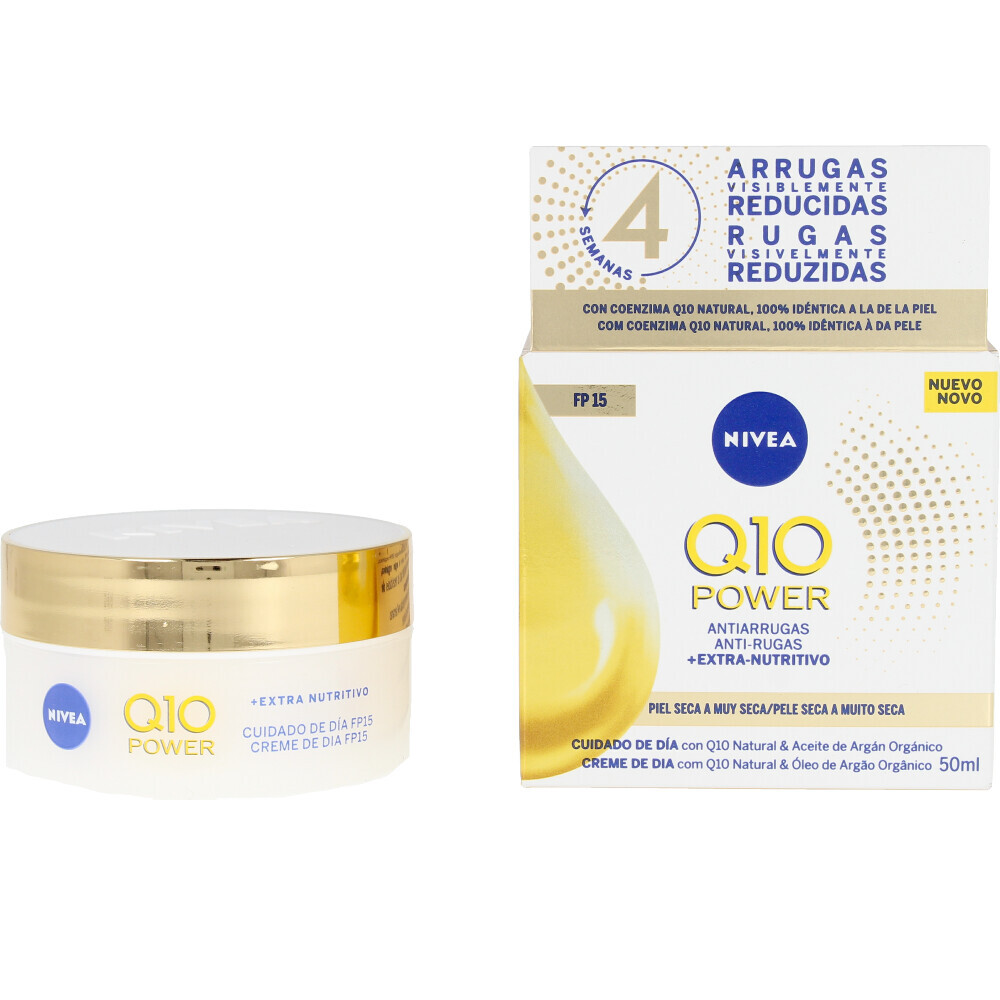 Крем для лица Nivea — Против морщин Q10+ power anti-arrugas+extra nutritivo spf15, 50 мл — фото 2