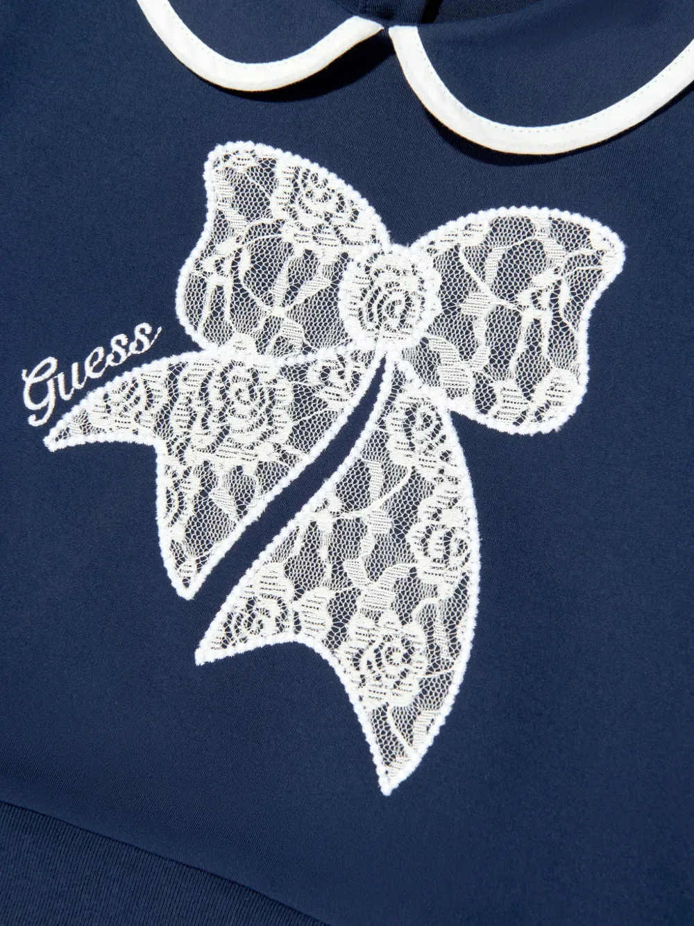 Комплект из топа с бантом и юбки Guess Kids, синий — фото 3