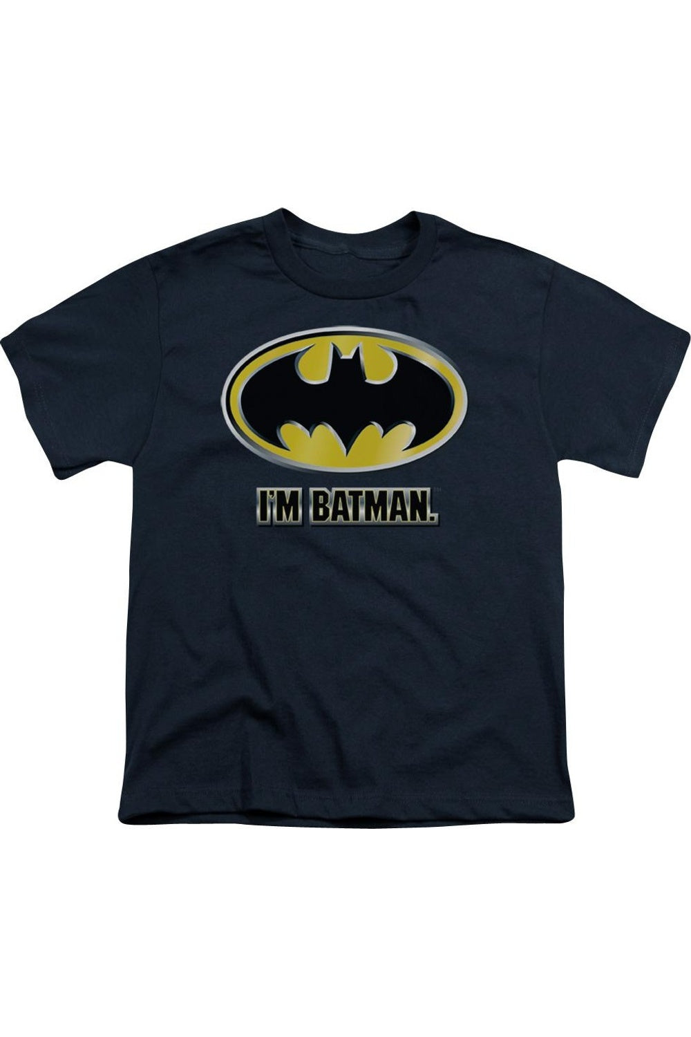 

Футболка с коротким рукавом для детей "Я Бэтмен" Batman Gildan, темно-синий