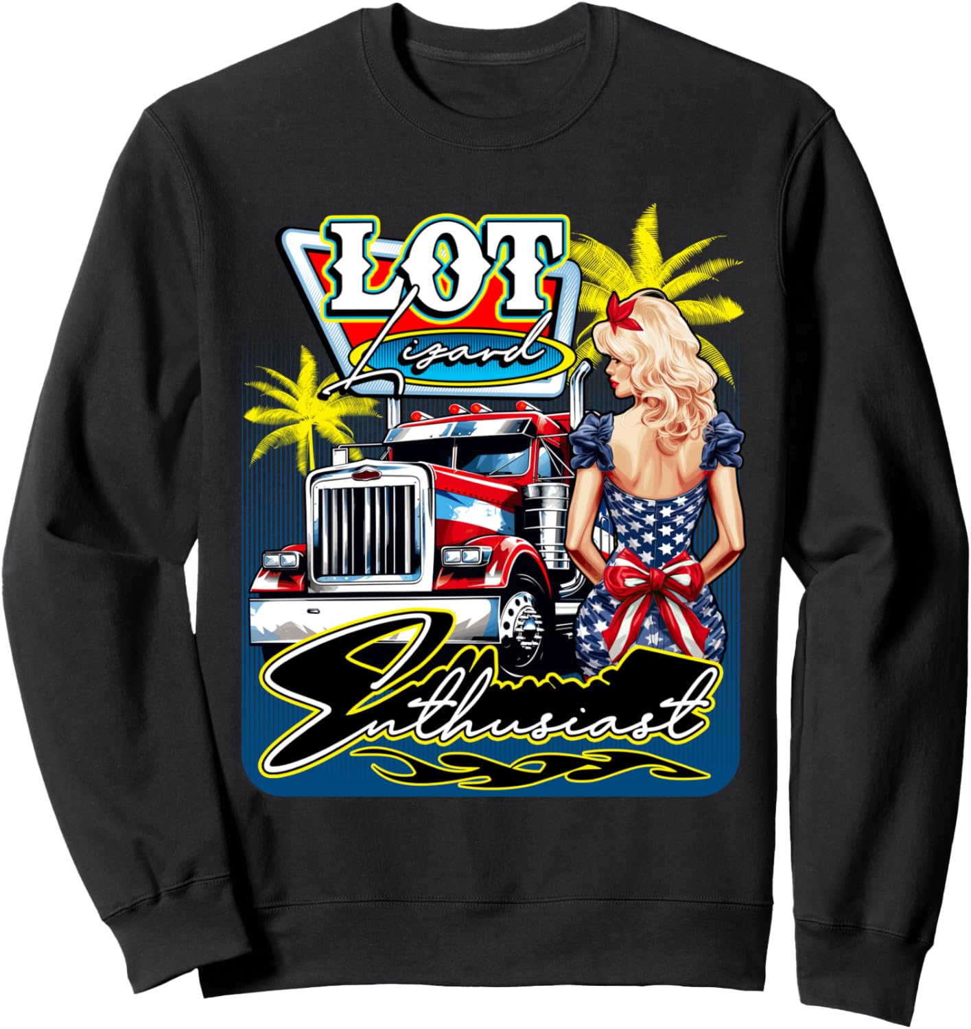 

Забавная толстовка с надписью Любитель ящериц Лотт, дальнобойщик, прикол Four1Nine Truckers Official, черный