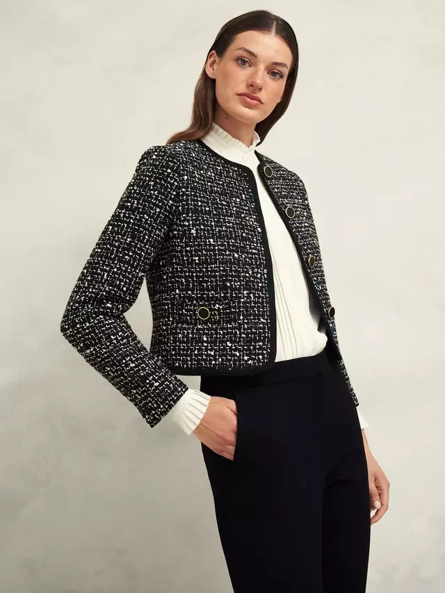 

Куртка Hobbs Emilia Tweed, цвет black/ivory