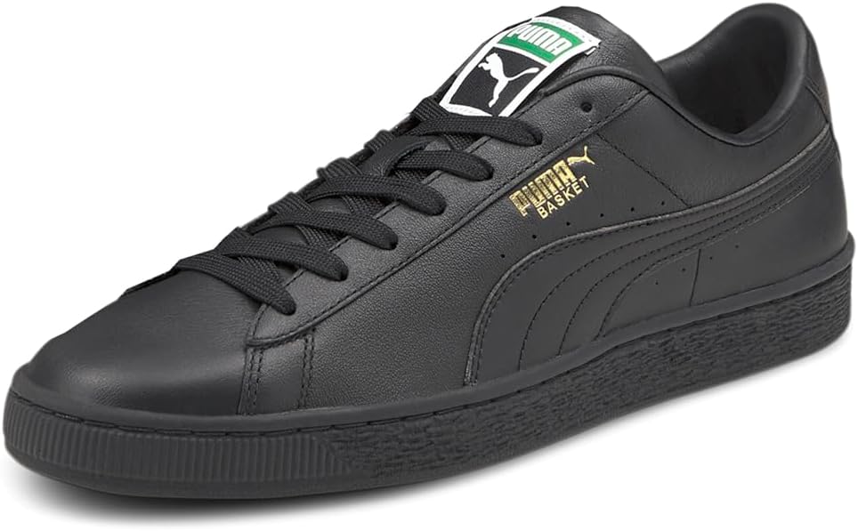 Мужские кроссовки PUMA Basket Classic XXI с шнуровкой для повседневной носки - белые — фото 2