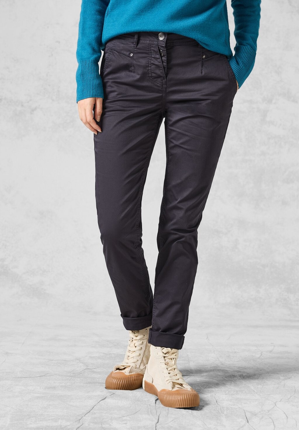 

Брюки IM SLIM FIT Cecil, темно-серый