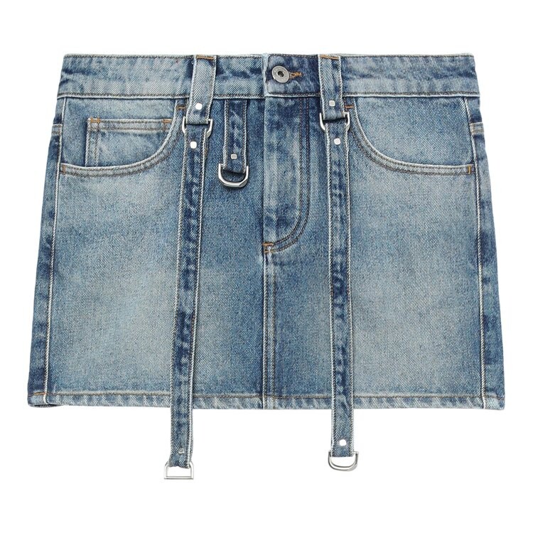 

Юбка Off-White Denim Cargo Mini Skirt, цвет Blue/White