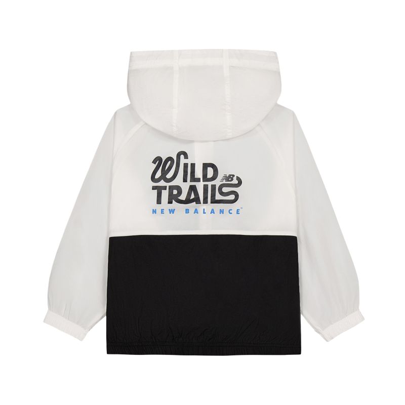 New Balance Куртка NB SS25 черная белая для детей 3-7 лет — фото 3