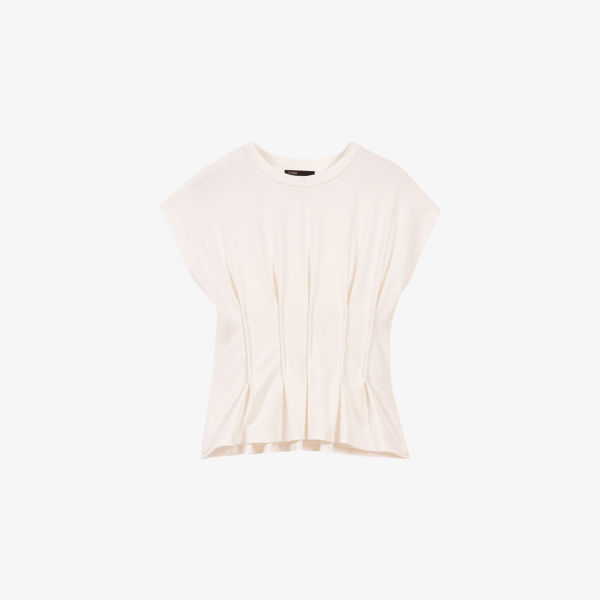 

Футболка Maje с облегающим лифом, белый