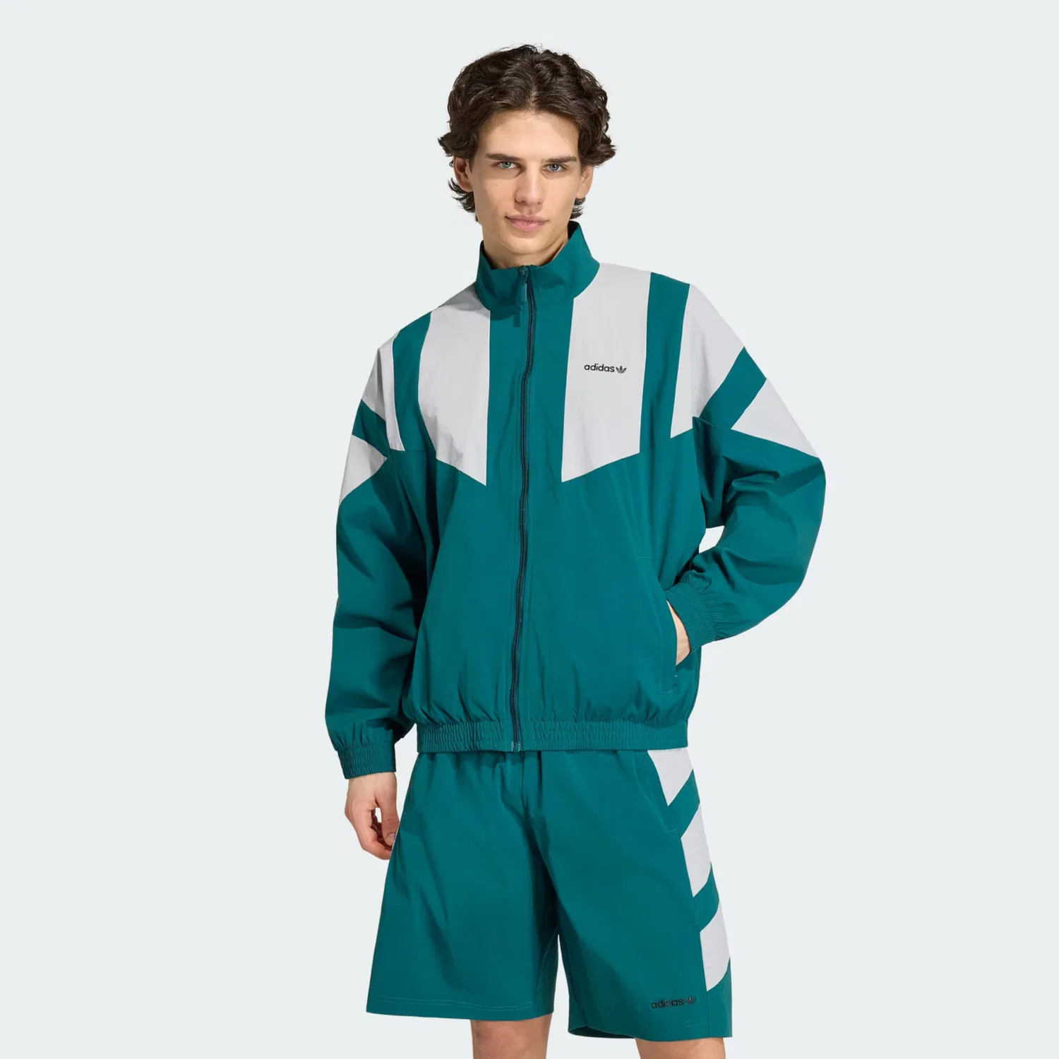 Куртка Adidas Originals Between-Season изумрудного цвета — фото 2