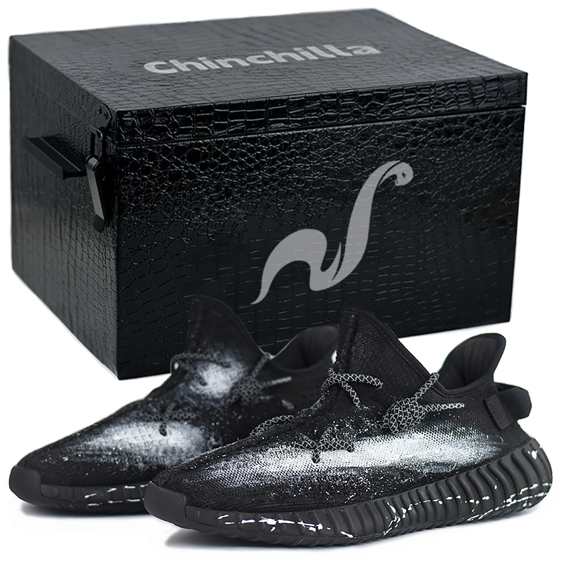 

Adidas Originals Yeezy Boost 350 V2 Low Top повседневные кроссовки унисекс черно-белые Black Hole Galaxy Spray с подарочной коробкой 3, цвет Black Hole Galaxy Spray-Gift Box 3