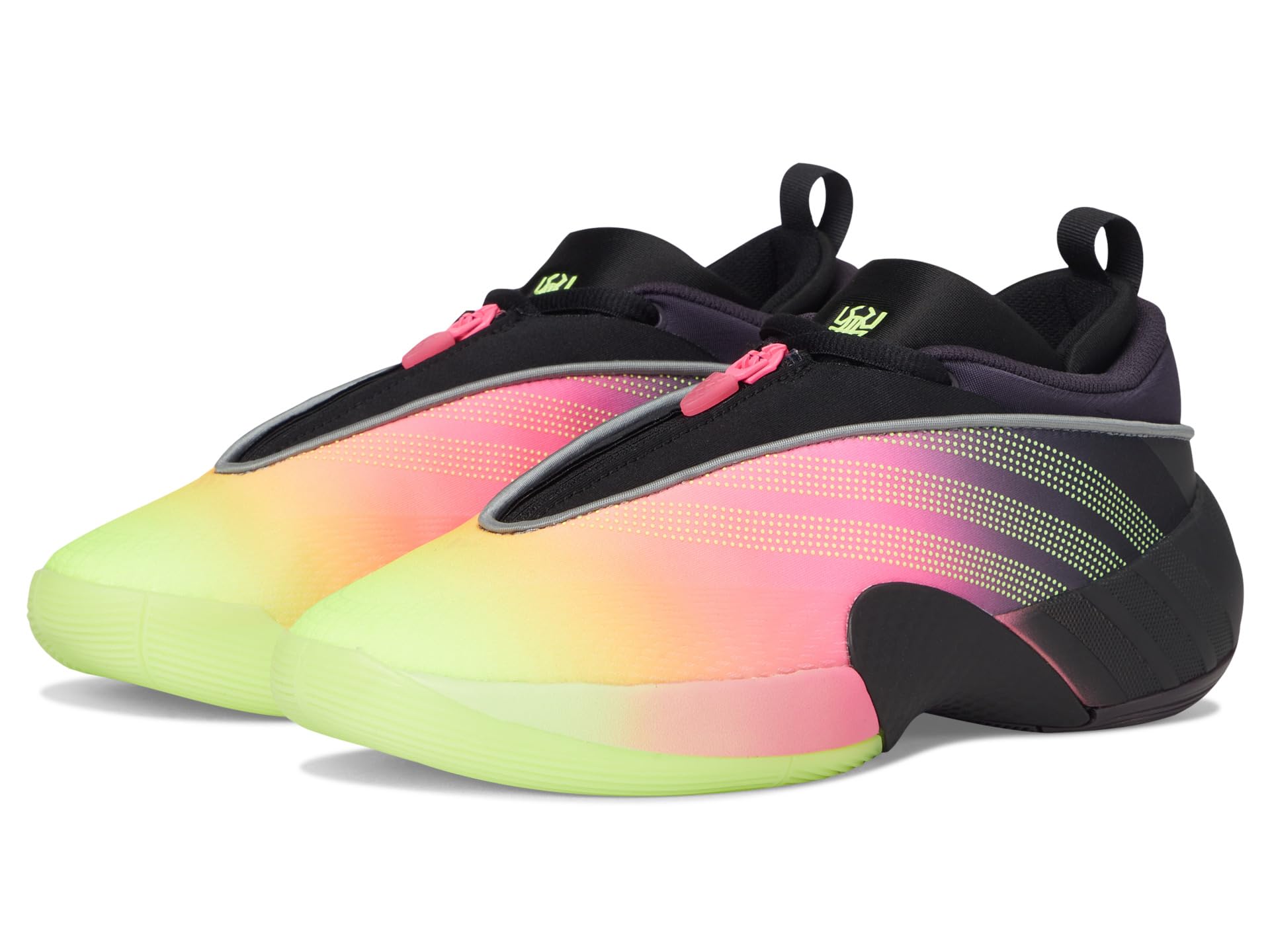 

Кроссовки adidas Kids D.O.N. Issue 6 Basketball Shoes, цвет Aurora Black/Lucid Pink/Yellow