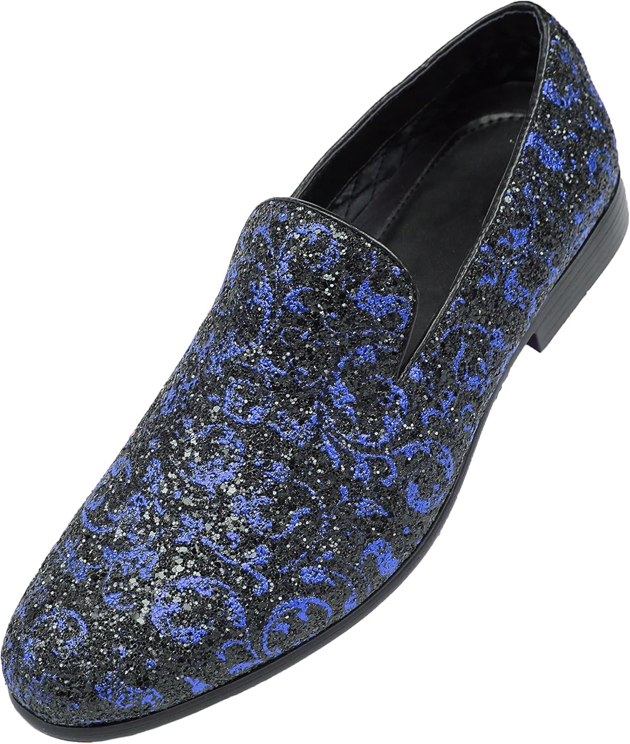 

Мужские лоферы Amali Erin с узором пейсли и металлическим эффектом, без шнурков, для вождения и вечеринок, синий