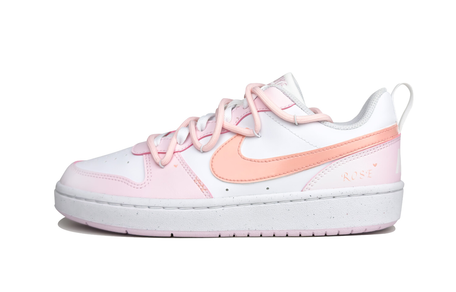 

Кроссовки для скейтборда Court Borough женские низкие розовый/белый Nike