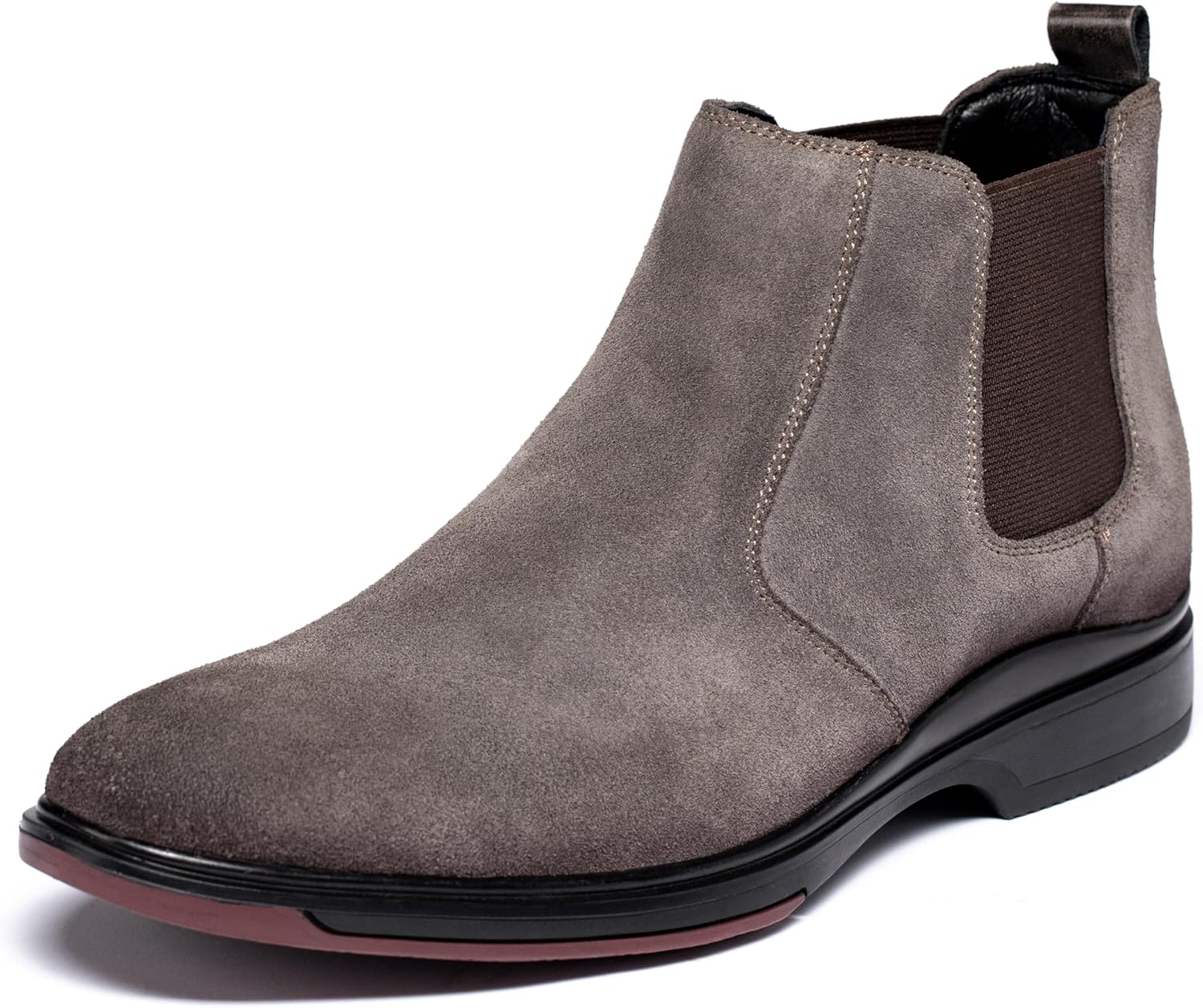 

Мужские ботинки Chelsea ArcBrothers из кожи, удобные, на шнуровке, для повседневного и официального использования, серый