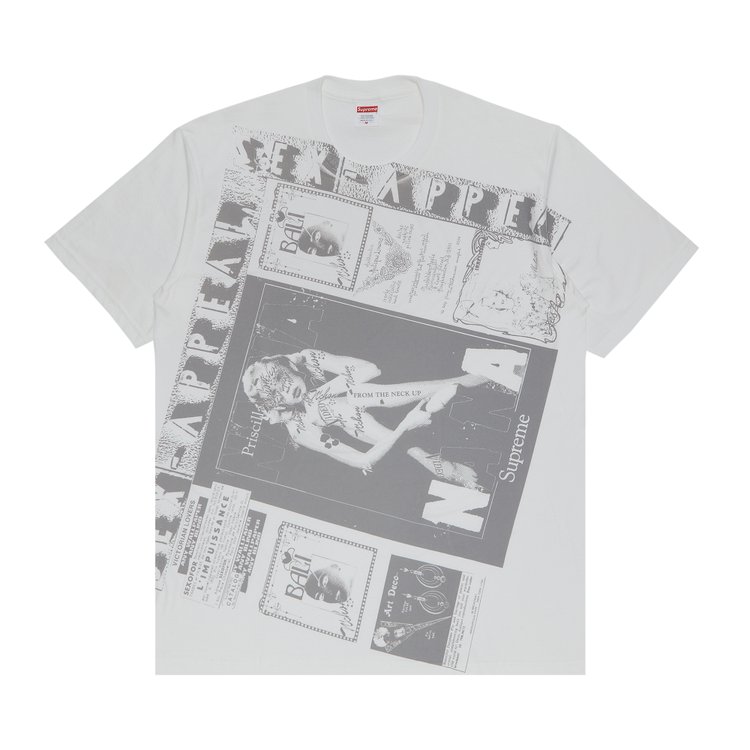 

Футболка Supreme Collage Tee, белый, Серый, Футболка Supreme Collage Tee, белый