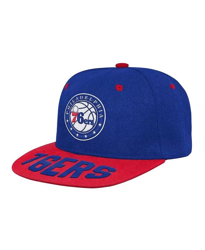 

Кепка-снепбек для юниоров и девушек Royal Philadelphia 76ers Backboard Outerstuff